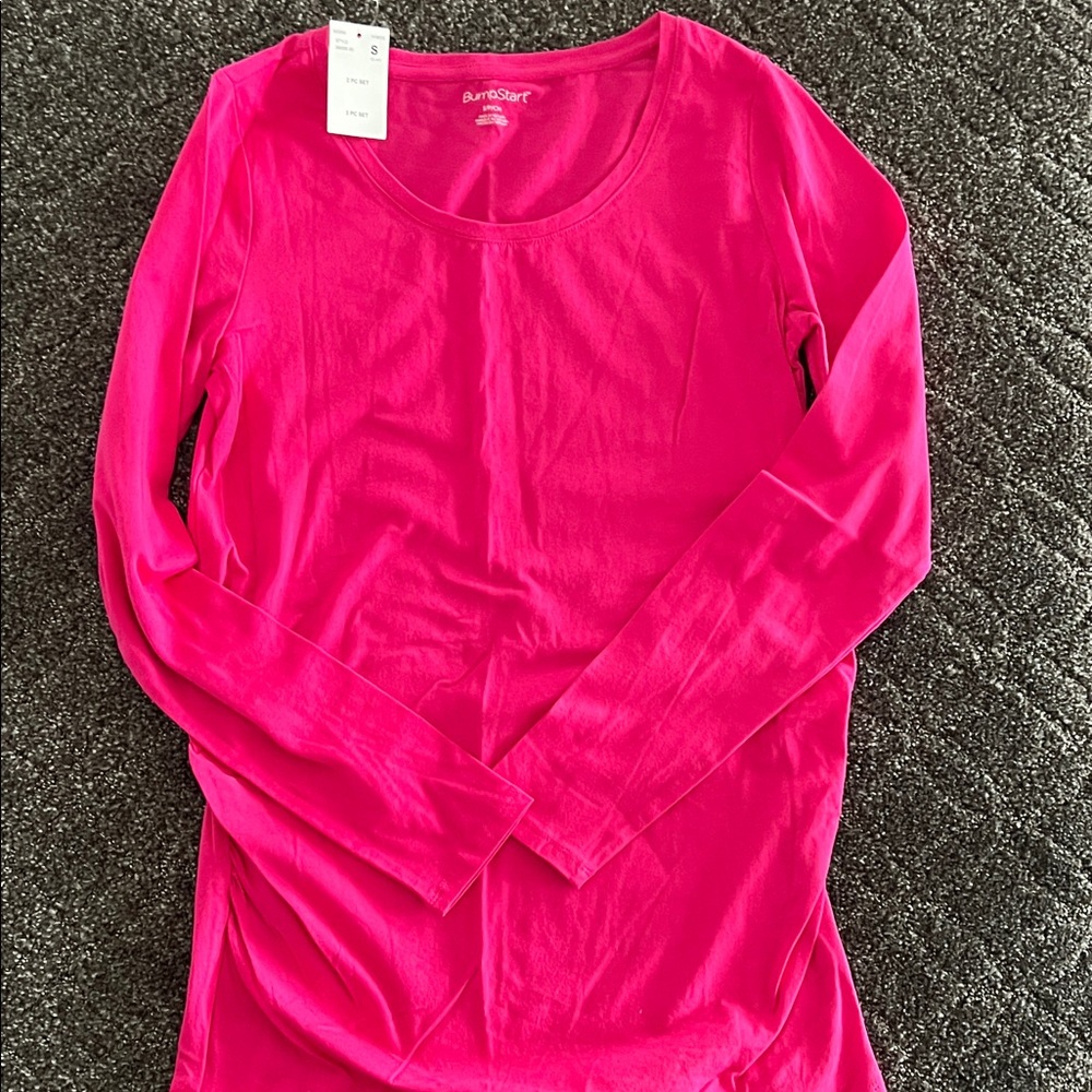 BumpStart Women's Fuchsia Long Sleeve Top